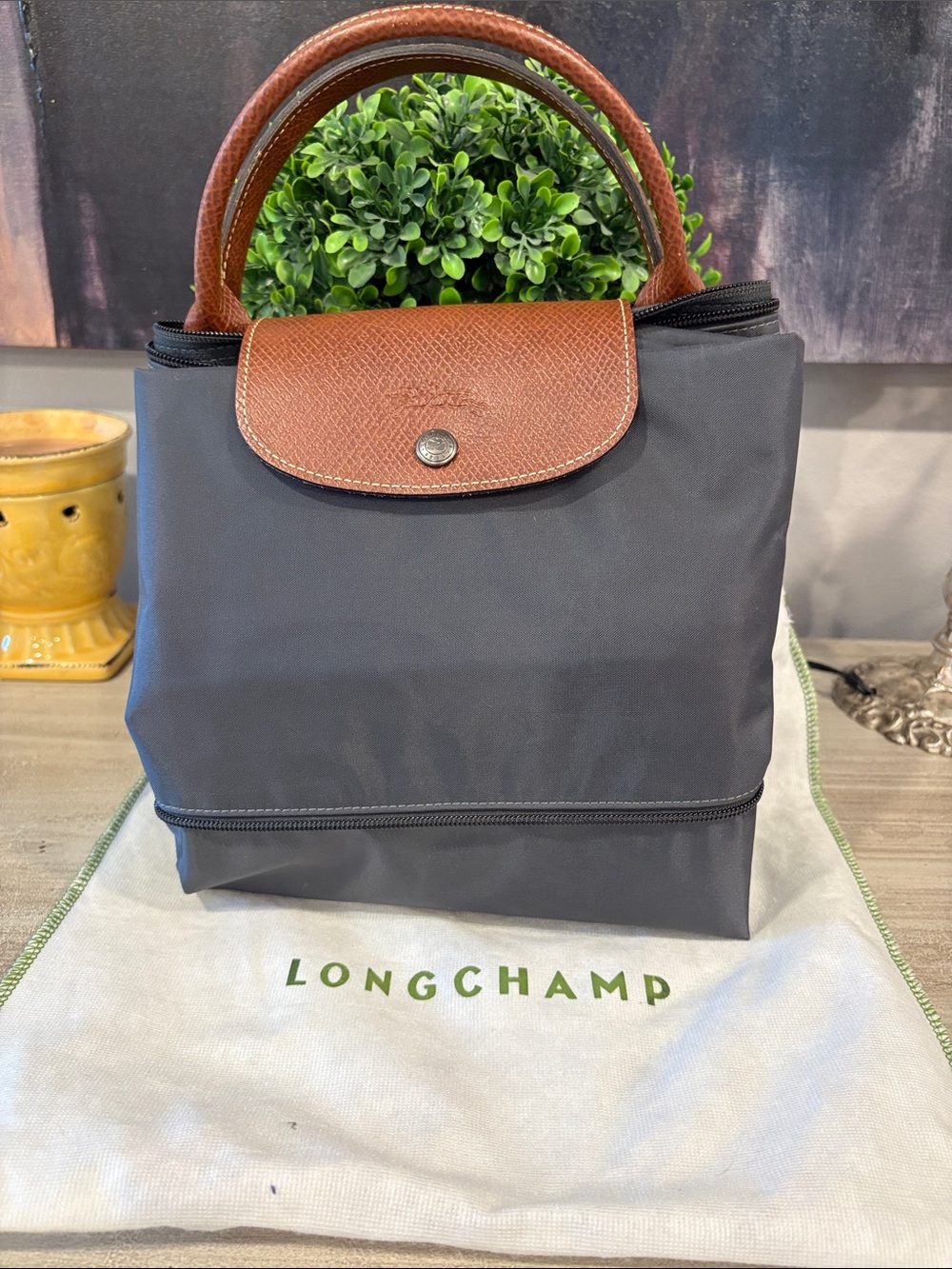 Longchamp Le Pliage One S Travel Bag Expandable in Black